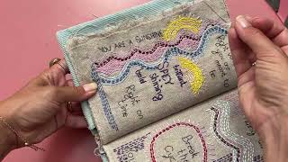 TWO YEARS of Embroidery in 10 Minutes 👀 Flip Through My Journal with Me!