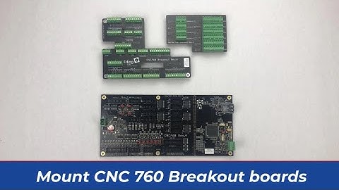 Mount CNC 760 Breakout boards | Instruction video