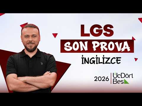 ÜçDörtBeş Yayınları Türkiye Geneli LGS Son Prova İngilizce | Haziran 2026
