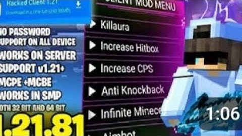 MCPE Apollon Client (32/64) bit Hack Client Mod Menu 1.21.81