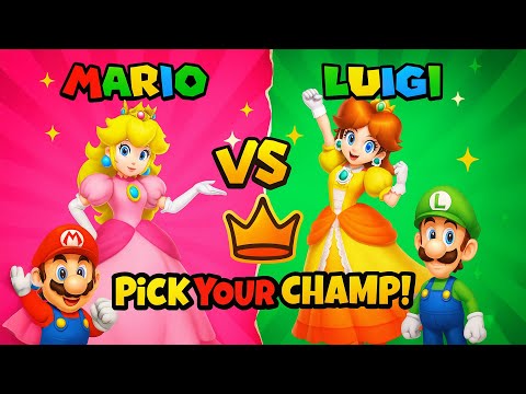 Mario vs Luigi 🔥 Who Has the Better Gear, Power-Ups & Style? 🍄 Pick Your Champion!