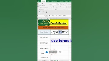 How to Create Barcodes in Excel (The Simple Way)|#shortsviral