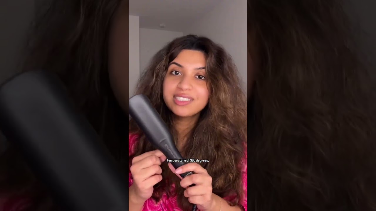 let’s straighten my thick curly hair using @ghd_northamerica new chronos max! I learnt a ton of cool