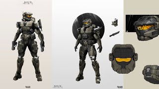 Halo Tv series Silver Team concept art armor for Halo Infinite