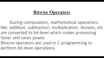 CS201/EL210/ME210 Bitwise Operators in C part 1 by Vishnu Sharma lecturer, RPGPC Dausa