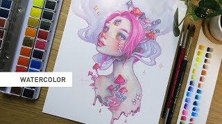 watercolor oil paint