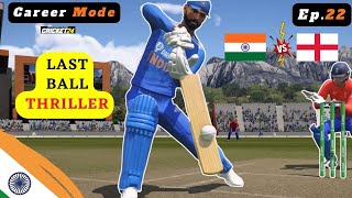 Became INDIA's Captain | India vs England | Last Ball Thriller | Cricket 24 Career Mode INDIA