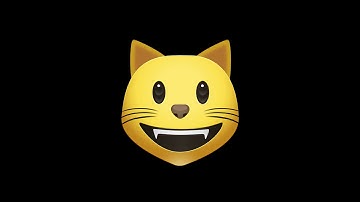 Grinning Cat Face Free animated emoji Green screen all faces - Intro Video Maker