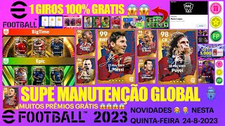 SUPER MANUTENÇÃO, POTW GRATIS, PACKS PREMIUM, EPIC, MASTER LEAGUE, CLOSSPLAY EFOOTBALL 2023 MOBILE