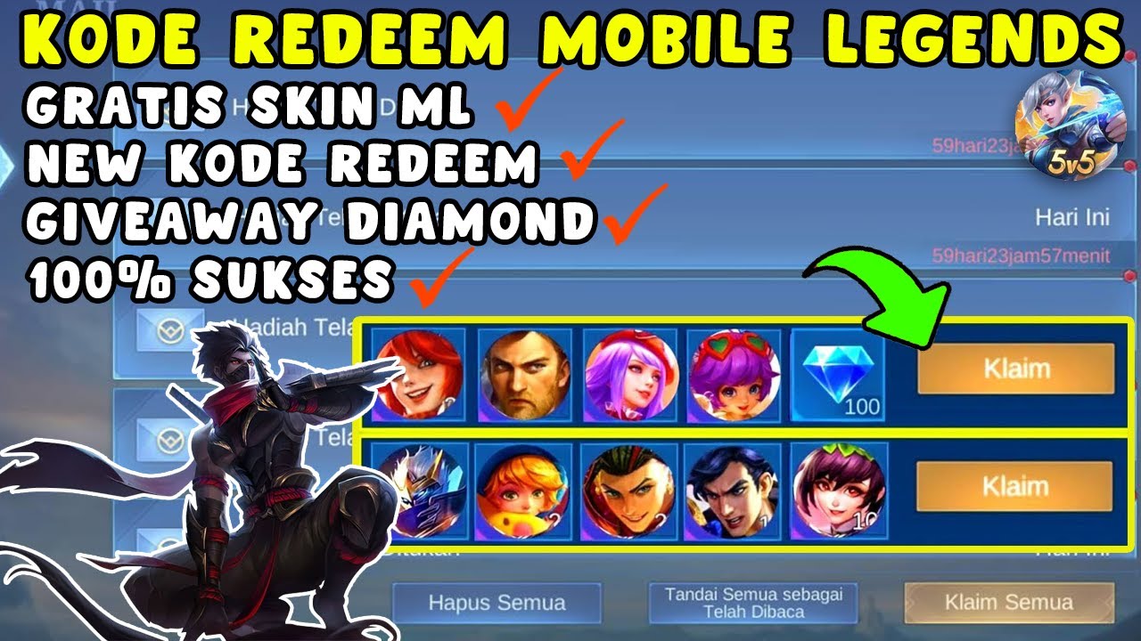 LOGIN! KODE REDEEM ML TERBARU KODE REDEEM MOBILE LEGENDS KODE REDEEM ML ...