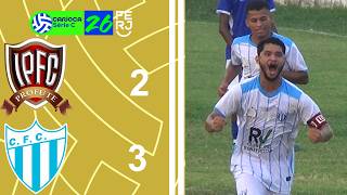 CARIOCA SÉRIE C 2026 - TAÇA WALDIR AMARAL - 3ª RODADA - ITABORAÍ PROFUTE 2X3 CERES