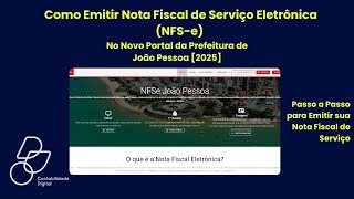 Nota Fiscal De Serviço João Pessoa Como Emitir No Novo Portal Fácil E Rápido