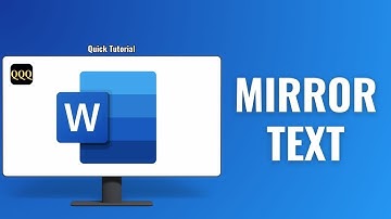 How to Mirror Text in Microsoft Word