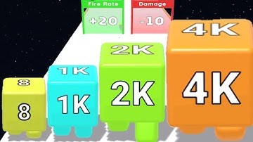 2048 Jelly Shooter - Level Up, (Numberblocks) Cubes, Race Video Stack Master Max Level Gameplay