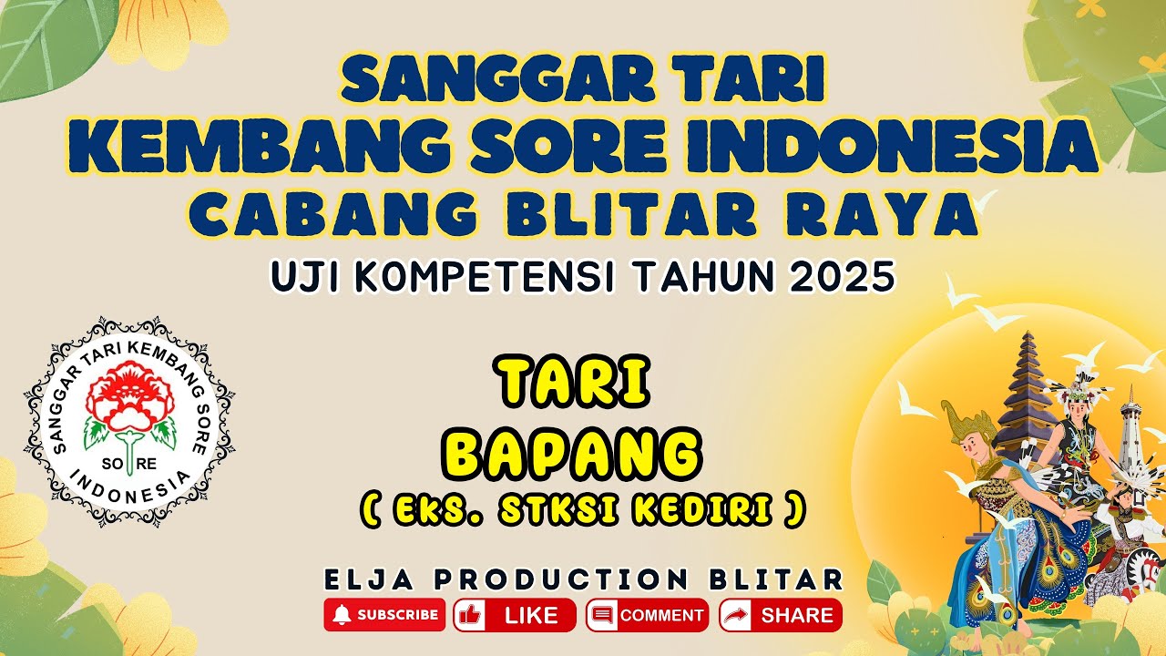TARI BAPANG (Eks. STKSI KEDIRI) - SANGGAR TARI KEMBANG SORE INDONESIA