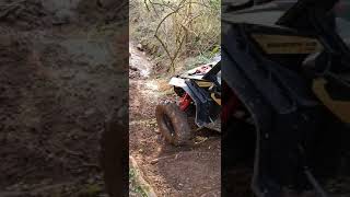 Can Am Maverick x3 on 34 tires Hill a wall