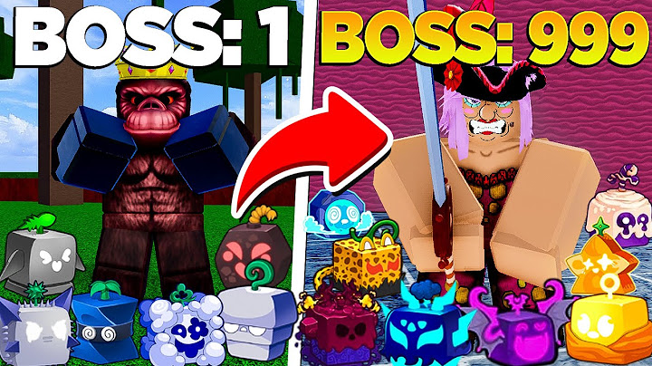 DERROTEI TODOS OS BOSSES DO BLOX FRUITS COMENDO TODAS AS FRUTAS!