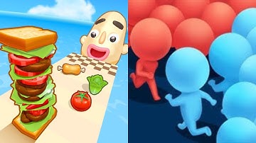 Sandwich Runner + Count Master - All Level Gameplay Android,iOS - NEW MOD APK UPDATE GAMEPLAY