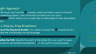 How to Open a Folder in Windows Explorer using a Python Script