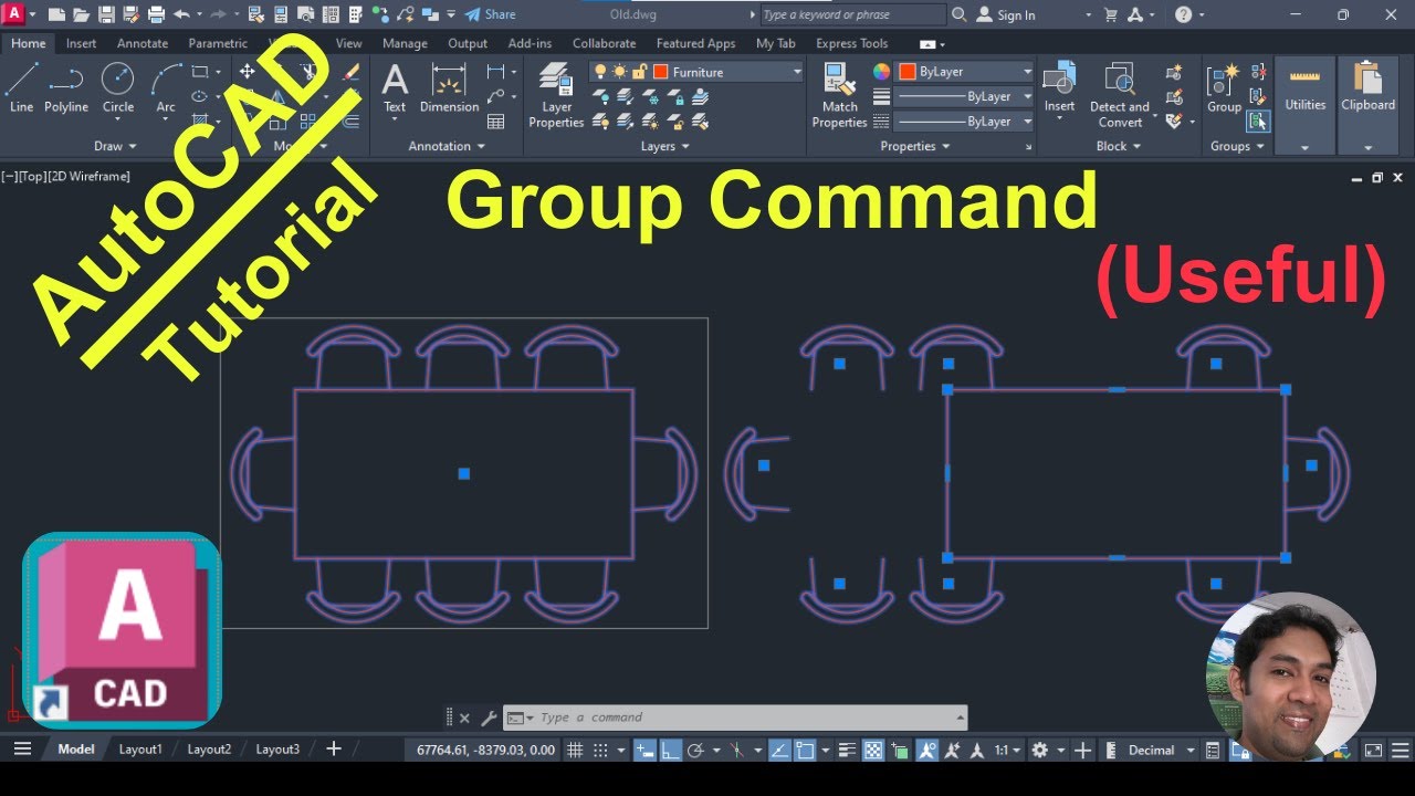 Group Command in AutoCAD