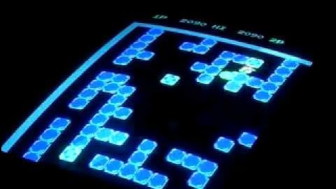 Pengo Arcade Game on Retro Tabletop Arcade Machine