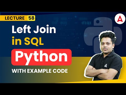 Left join in SQL | Sqlite | Python Programming Full Course | Coding Adda247 #58