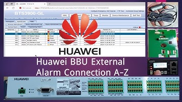 Huawei BBU External Alarm Connection || হুয়াওয়ে অ্যালার্ম কানেকশন #huawei #bts #alarm #connection