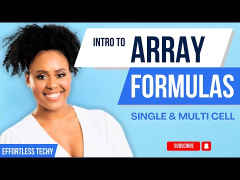 Multiple Calculations, One Formula - Two Powerful Array Formulas to Make Your Life Easier - Beginner