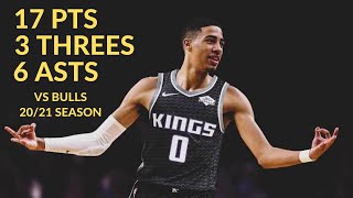 Tyrese Haliburton 17 Pts 3 Threes 7 Rebs 6 Asts Highlights vs Chicago Bulls | NBA 20/21 Season