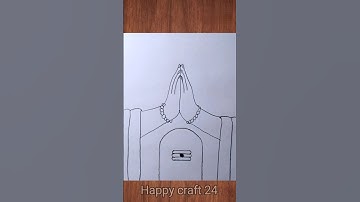 shivling drawing with hand #youtubeshorts #drawing #shivling