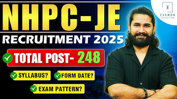 NHPC JE Recruitment 2025 | NPHC JE Vacancy, Syllabus, Form Date? | NHPC Recruitment 2025