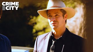 Raylan Investigates Boyd for Check Scams | Justified (Timothy Olyphant, Walton Goggins)