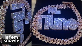 Information Lil Wayne's New Diamond Chain From Kris Jewelers Is Just One Of A Kind🥶👀 | Pure Jewelry Update