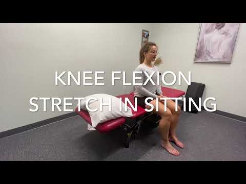 Knee Flexion Stretch In Sitting