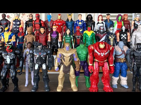40 Bonecos Marvel, Vingadores Guerra Infinita, Vingadores Ultimato, Capitão América, Thor, Iron Man