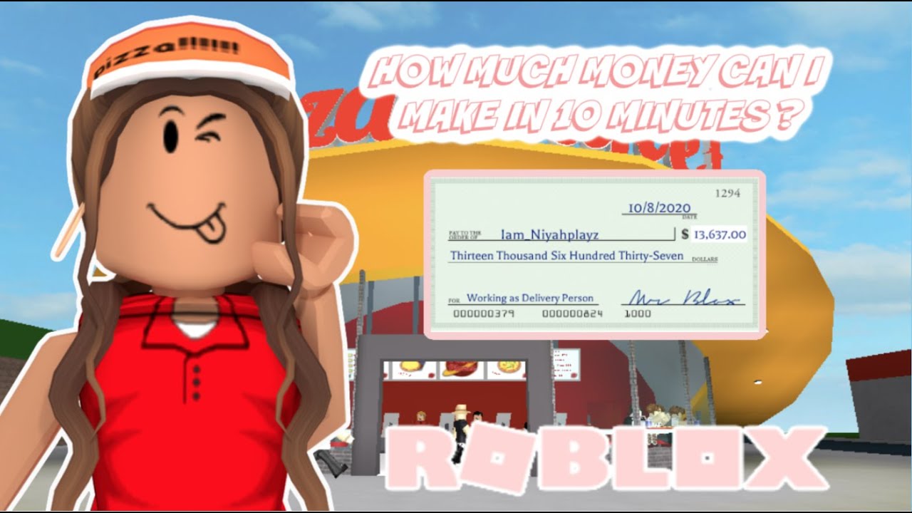 HOW MUCH MONEY CAN I MAKE IN 10 MINUTES ?| ROBLOX BLOXBURG| NiyahPlayz ...