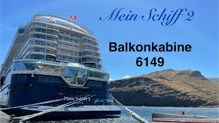 Balkonkabine 6149 Mein Schiff 2 Sichtbehinderung