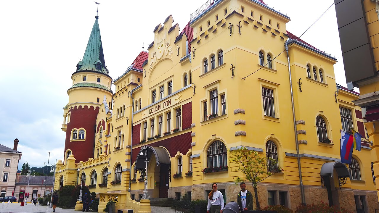 Celje, City Center, Slovenia - 4K Virtual Walk