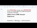 ABSU Post UTME Past Questions and Answers 2026 PDF Download | Abia State University Guide