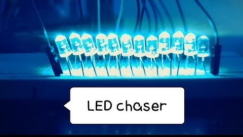 LED chaser with 7  cool effects