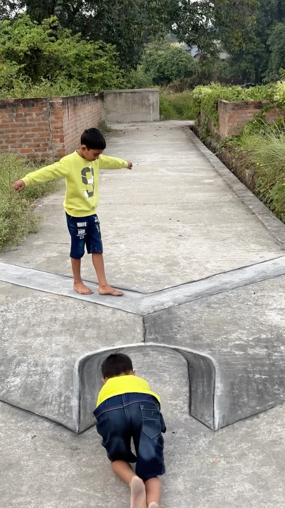 3D street art illusion #art #shorts