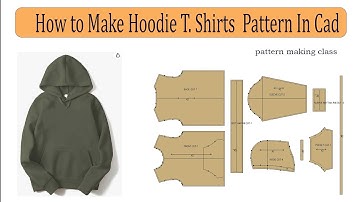 How To Make Hoodie T-shirt Pattern In Cad software| T-shirt Pattern Making In Richpece Cad