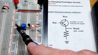 Quick review of NPN bipolar junction transistor BJT emitter follower electronics circuit 2N3904