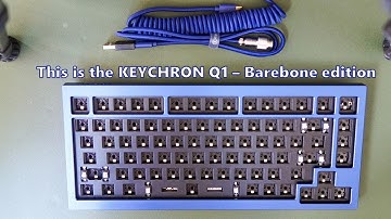 Keychron Q1 Barebone Unboxing + Sound Test + Custom Badge - IT