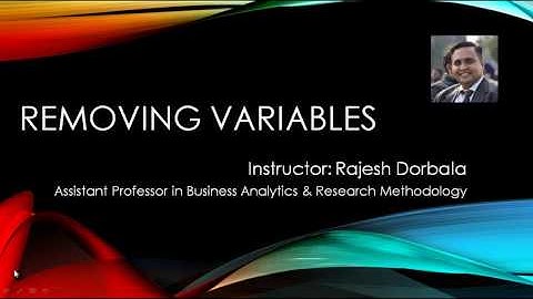 Removing stored objects or variables from R
