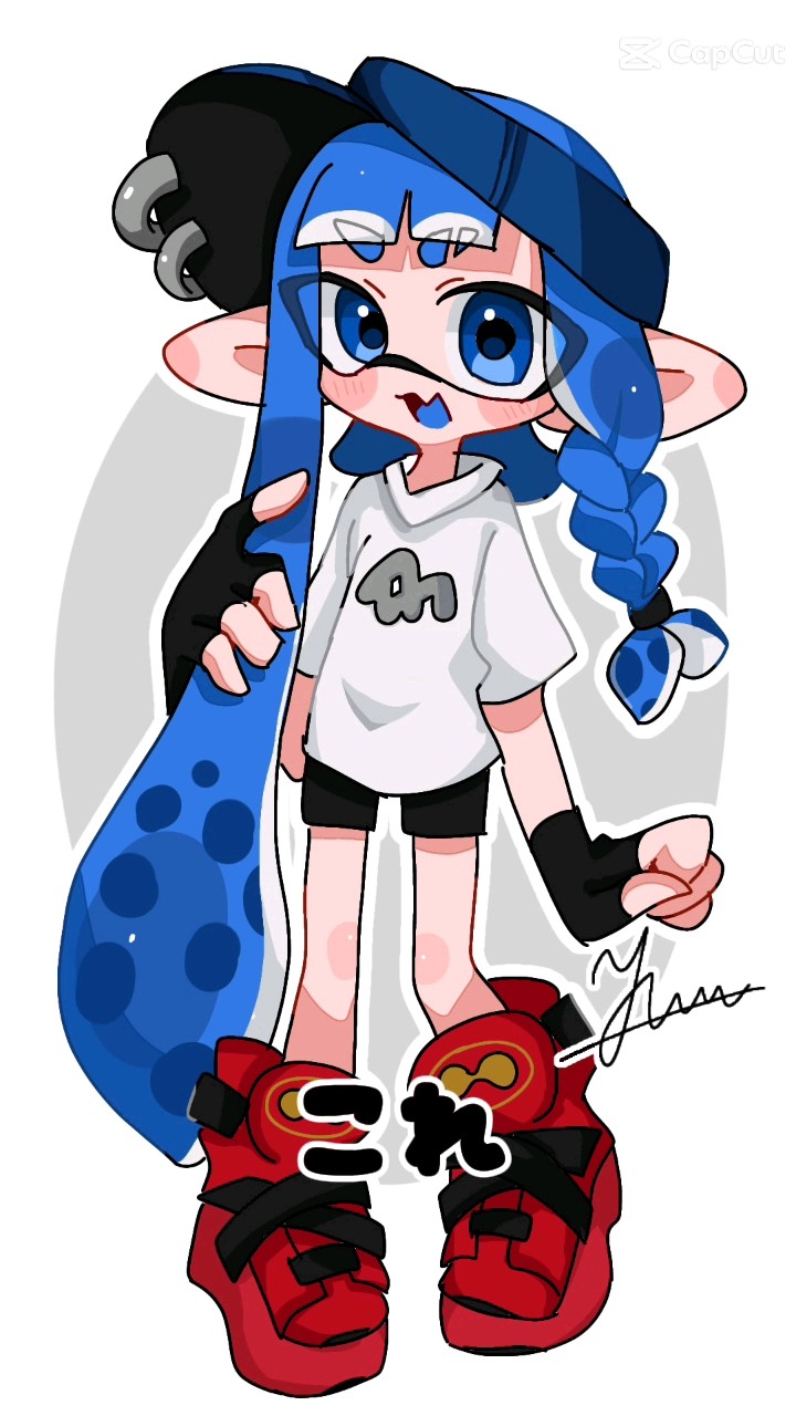 私のmyイカちゃんで #イラスト #splatoon3 #splatoon #デジタル - YouTube