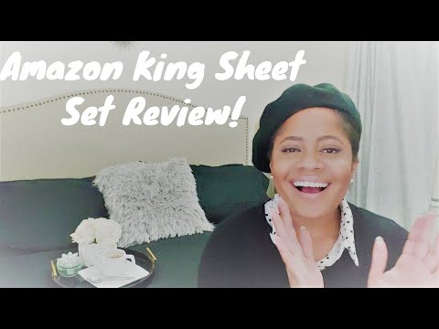 amazon-king-sheet-set-review|-master-bedroom!