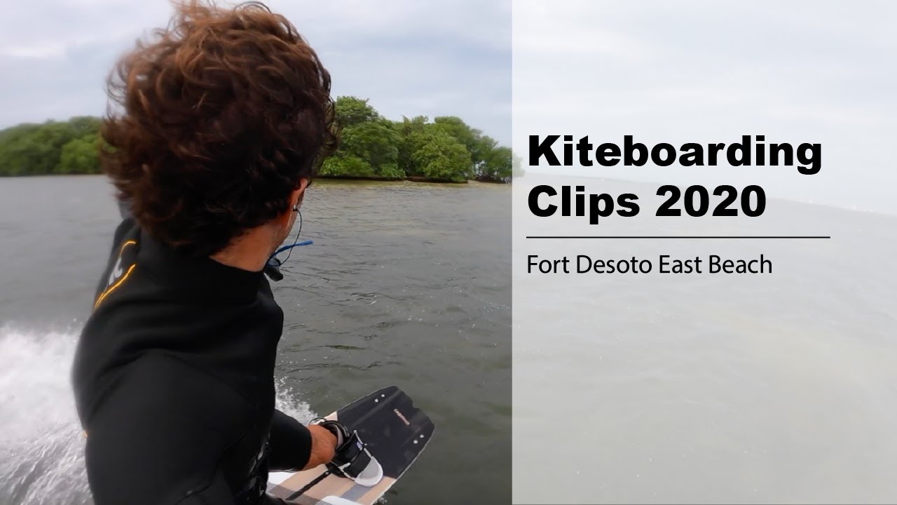 Kiteboarding Fort Desoto East Beach 2020 YouTube