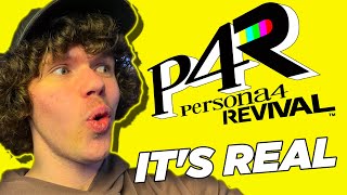 LITERALLY NO ONE SAW THIS COMING!!! PERSONA 4 REVIVAL REACTION