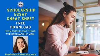 College Scholarship Essay Cheat Sheet - DOWNLOAD NOW